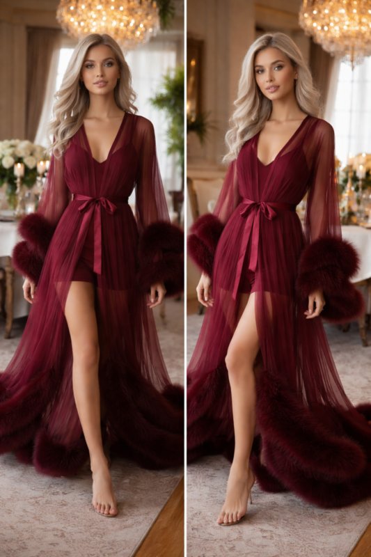 طقم طويل فرو